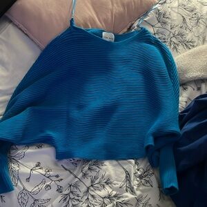 Off The Shoulder Cropped Sweater Size S